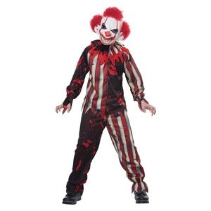 Nightmare clown kid costume size medium 8-10